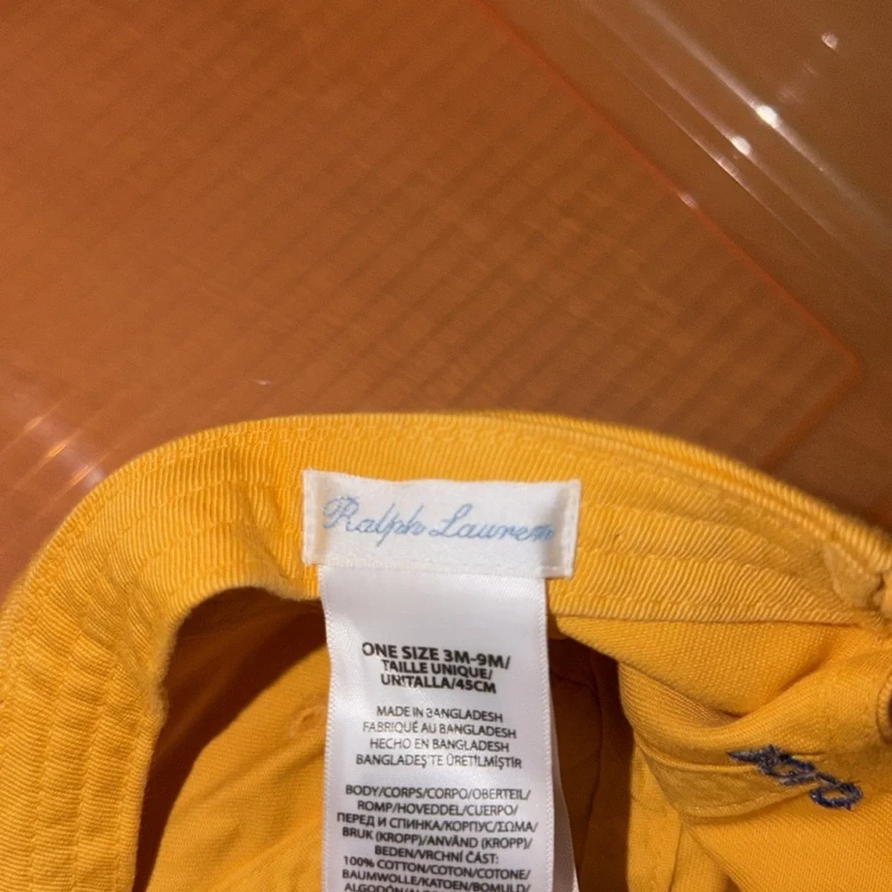 Polo Ralph Lauren Yellow Baby Boy Chino Ball Cap | 3-9 Months